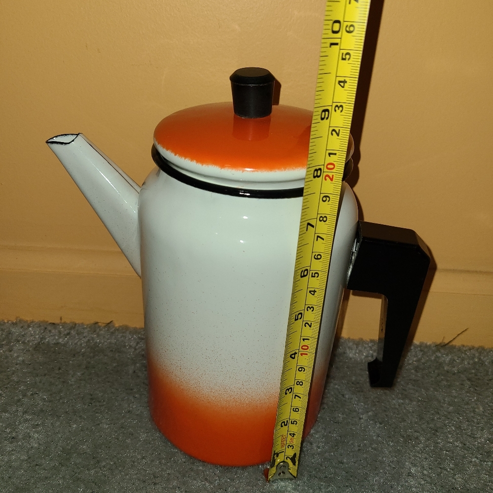 Enamel tea pot Vintage - Picture 4 of 10